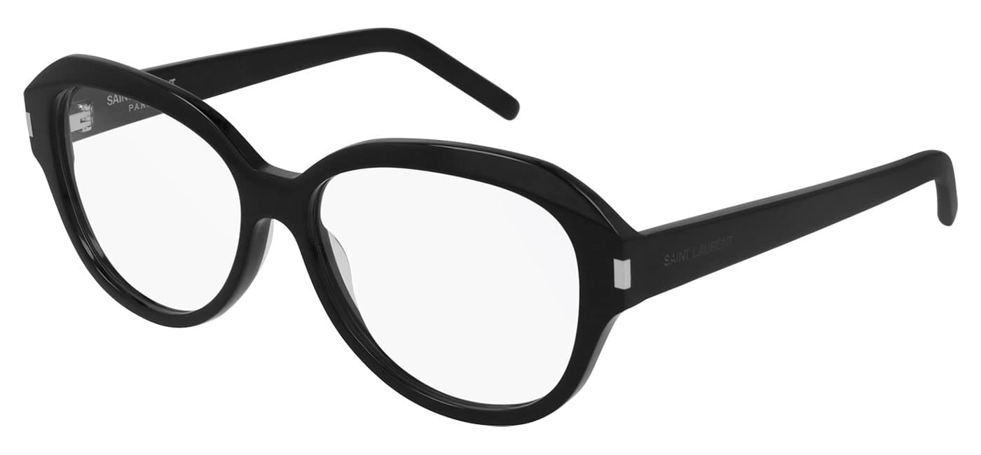 Saint Laurent SL411 001 Eyeglasses Black 57mm Men
