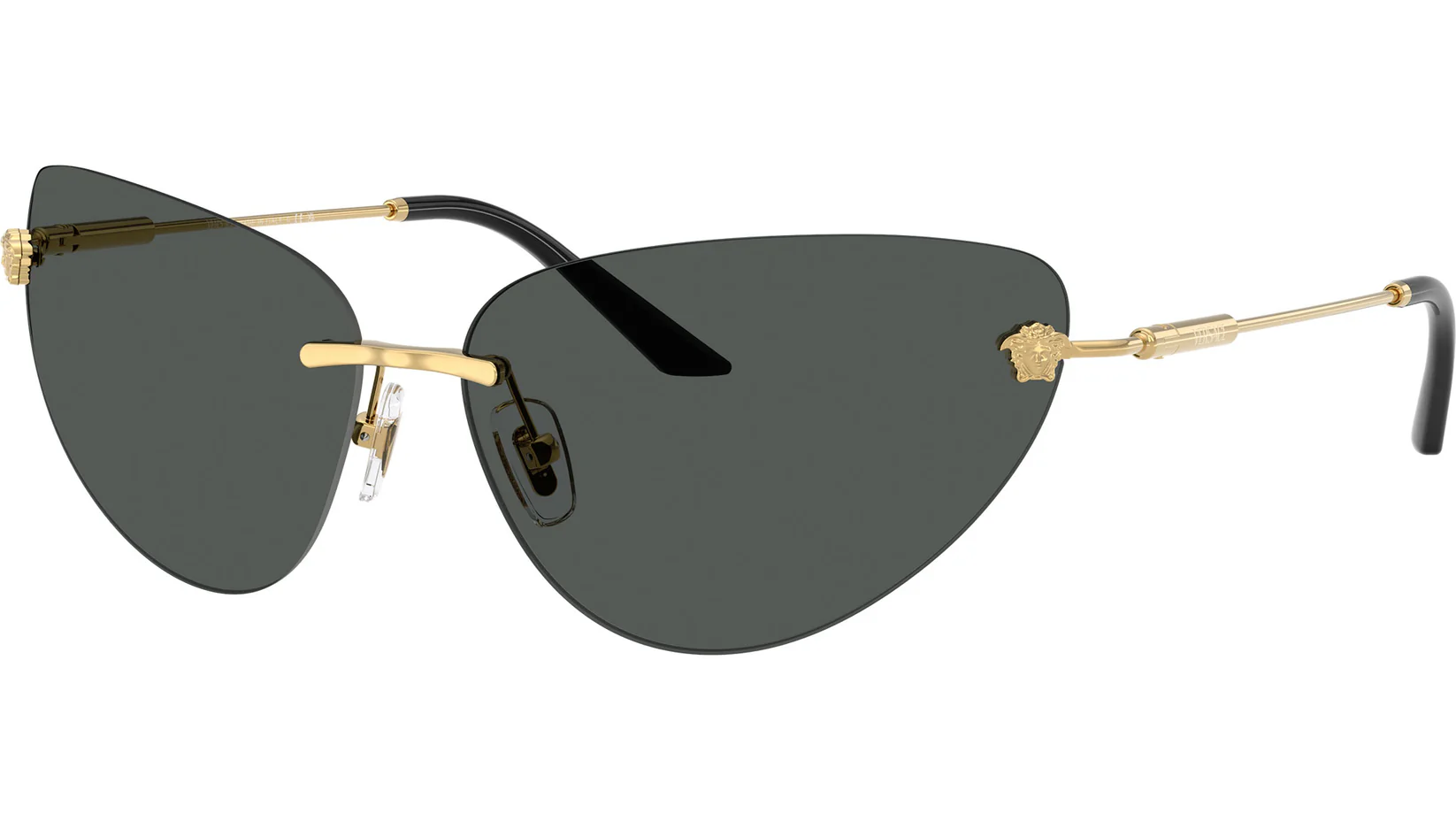 Versace 0VE2281 Gold/Dark Grey Sunglasses 100287 64mm Women