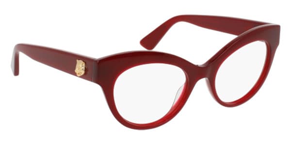 Gucci GG0030O 010 Eyeglasses Burgundy 49mm Women