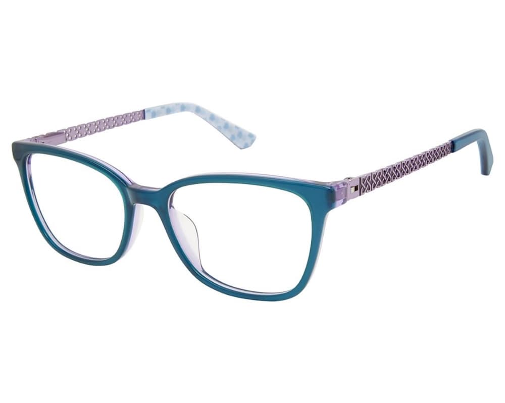 Nicole Miller NARISSA C03 Eyeglasses Teal/purple 50mm Women