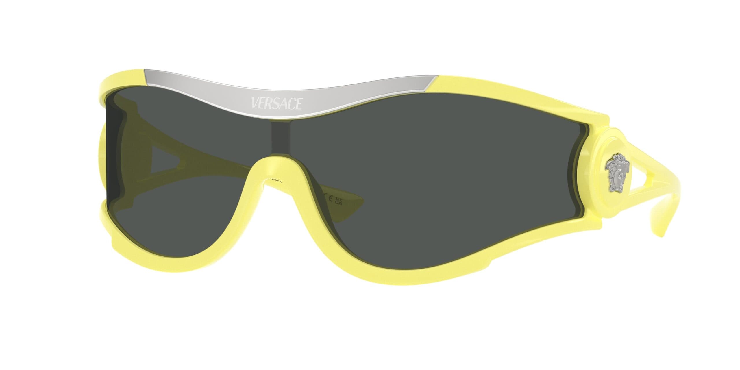 Versace 0VE4475 548687 Sunglasses Yellow 42mm Unisex
