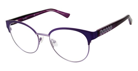 Nicole Miller NMLASALLE C02 Eyeglasses Purple 50mm Women