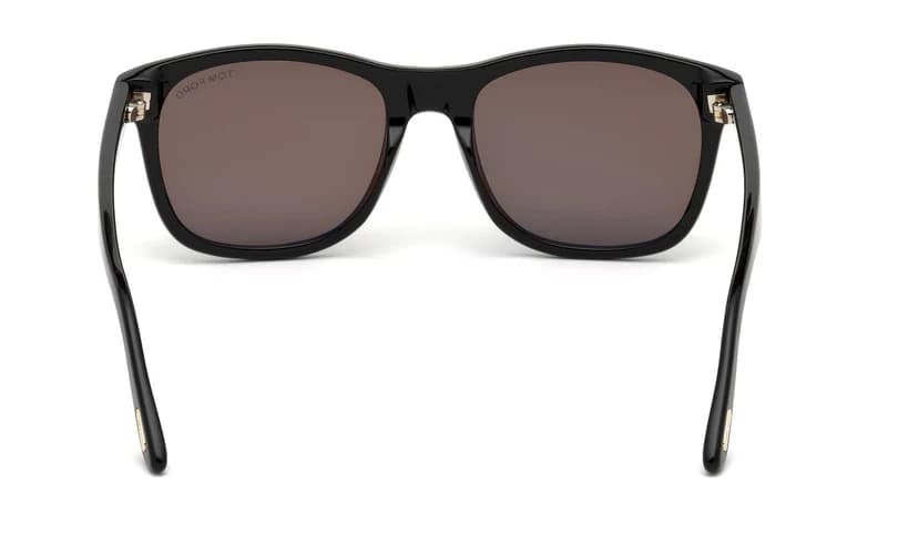 Tom Ford FT0595 01J Sunglasses Shiny Black 55mm Men 4
