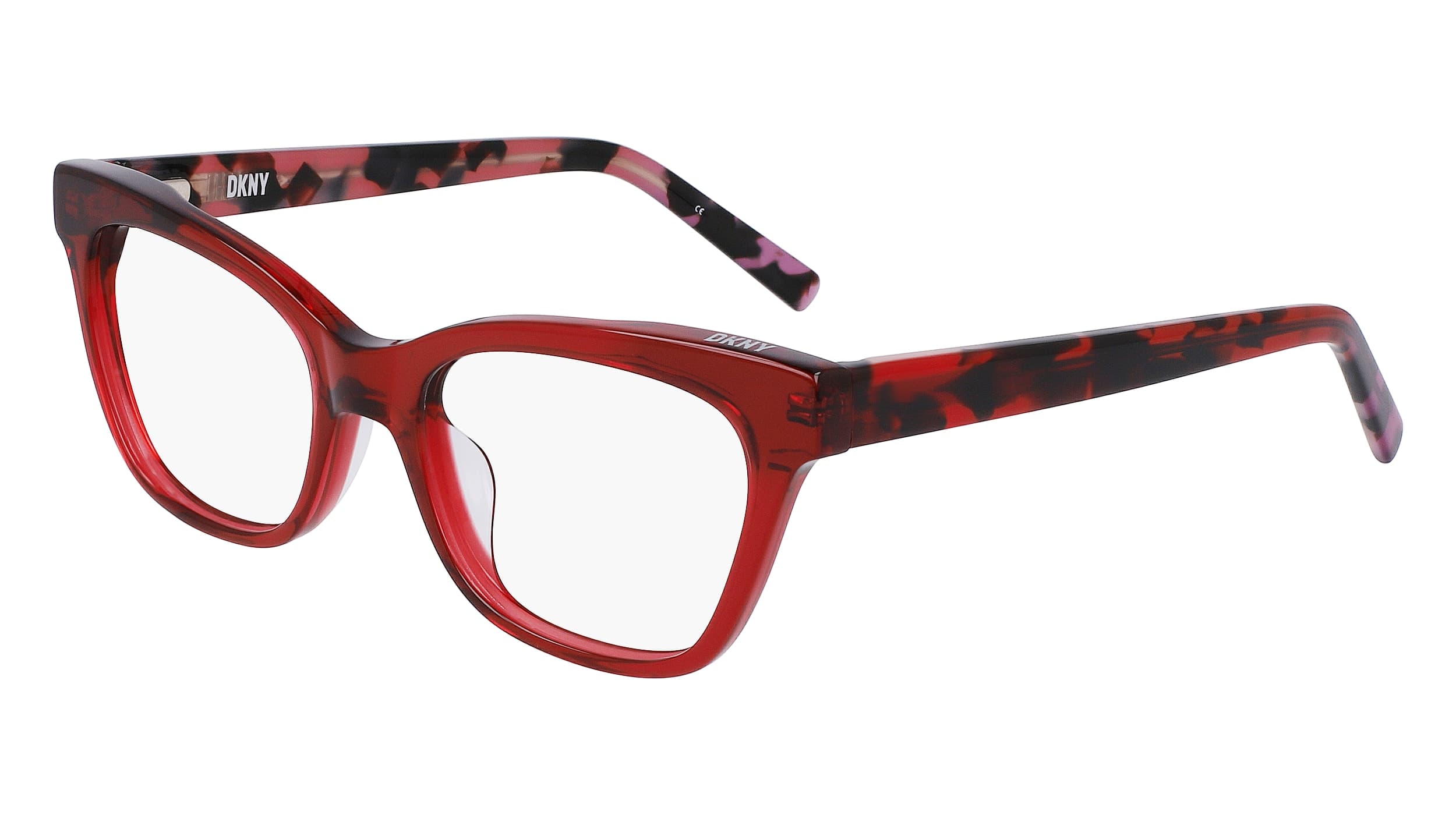 DKNY DK5053 600 Eyeglasses Crystal Red 51mm Women