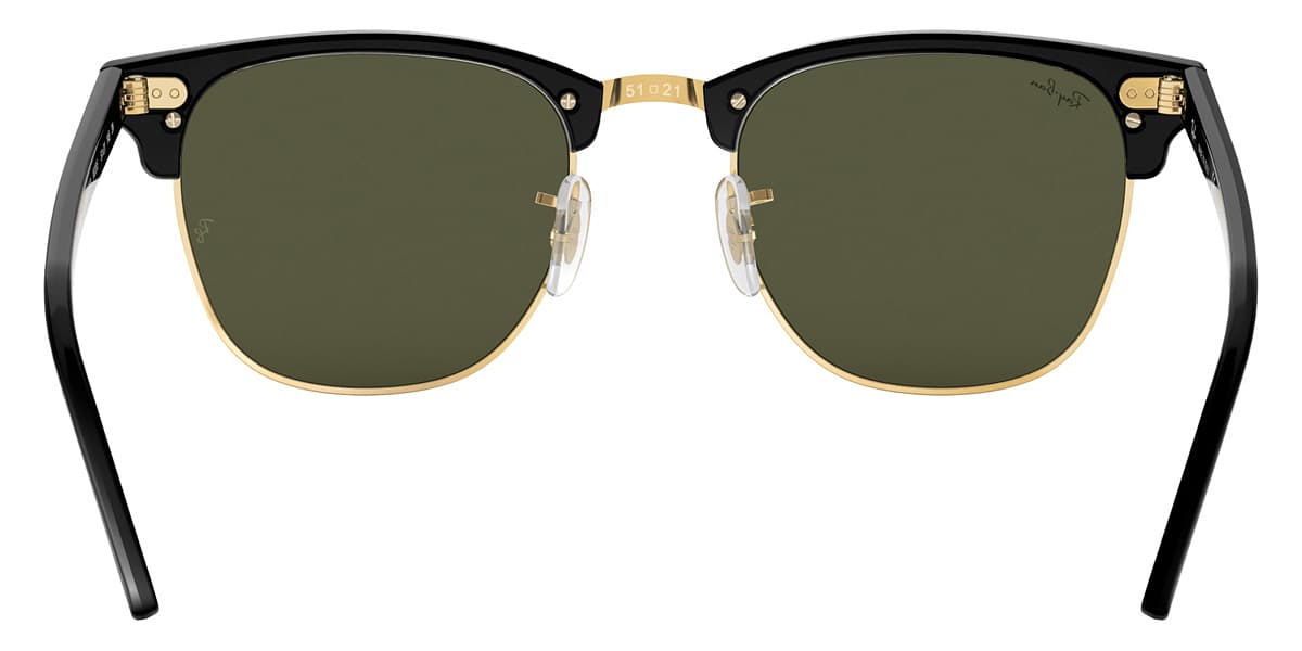 Ray-Ban CLUBMASTER RB3016 W0365 Sunglasses Black 51mm Men 4