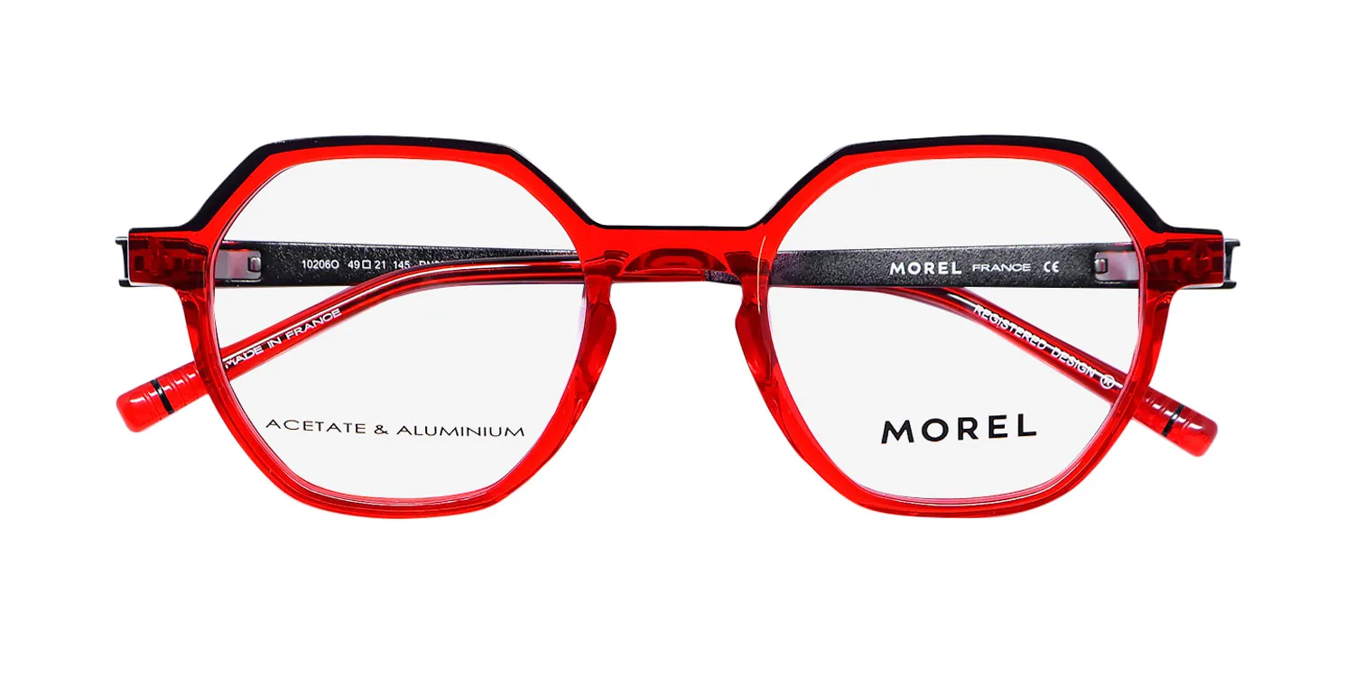 Morel Oga 10206o rn03 Eyeglasses Red 49mm 2
