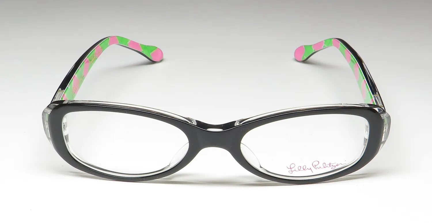 Lilly Pulitzer Claudia bk Eyeglasses Black 46mm 3