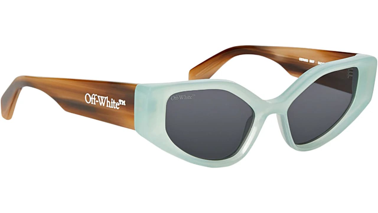 Off White MEMPHIS 5907 Sunglasses Teal 54mm Women 2