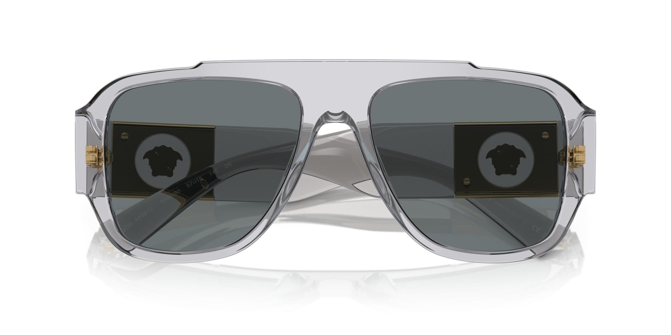 Versace 0VE4436U 530580 Sunglasses Transparent Grey 57mm Men 5
