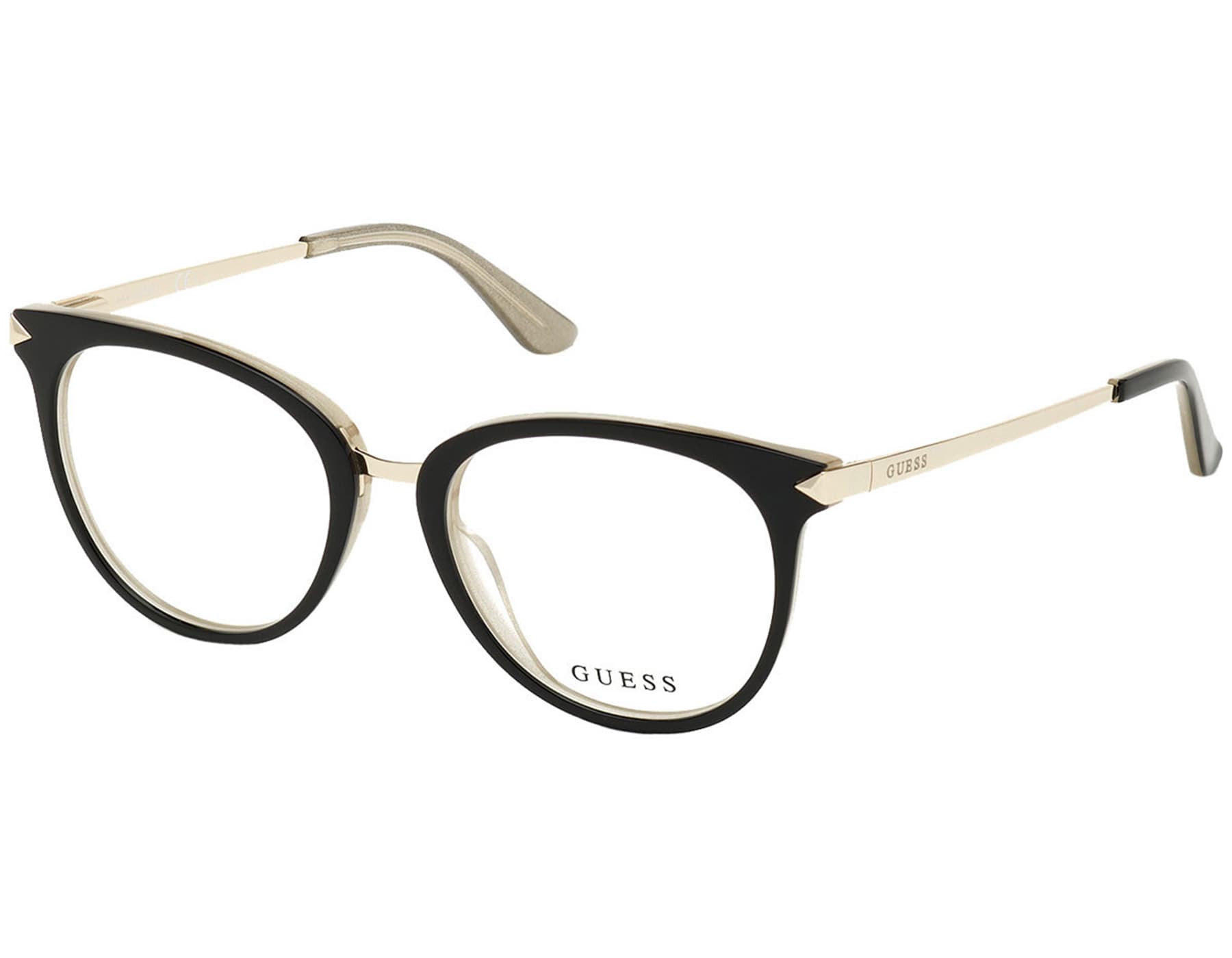 Guess GU2753 005 Eyeglasses Black Gold 51mm Women