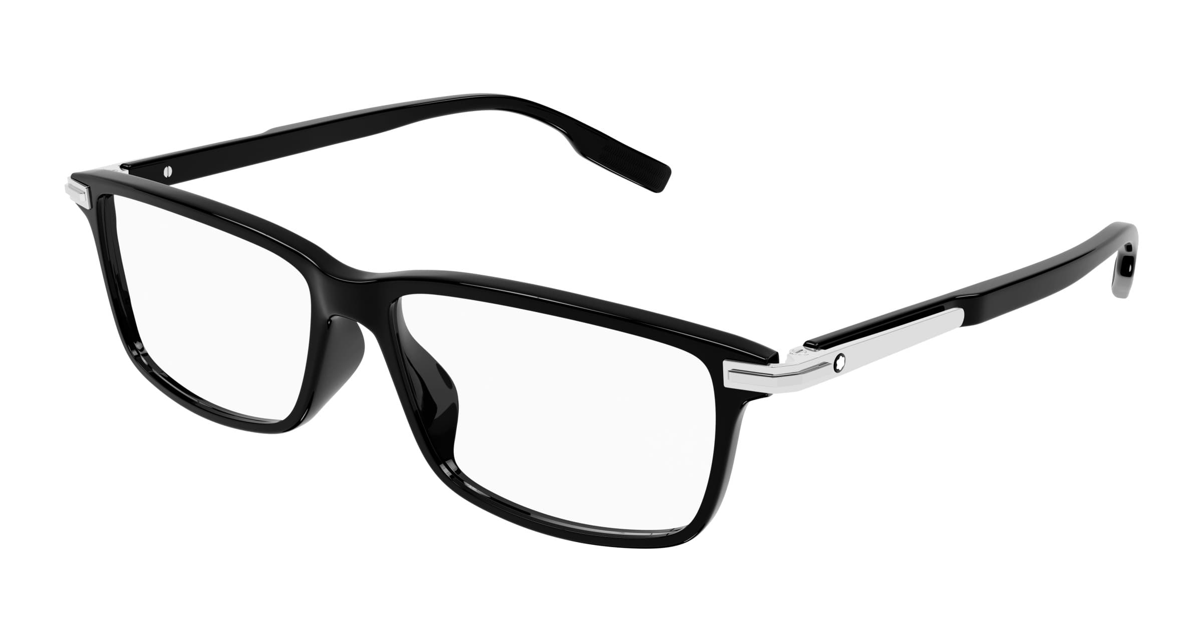 Montblanc MB0217OA 001 Eyeglasses Black 56mm Men