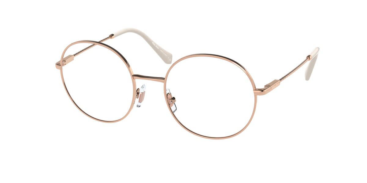 Miu Miu VMU53T SVF-1O1 MU53TV Eyeglasses Rose Gold 51mm Women