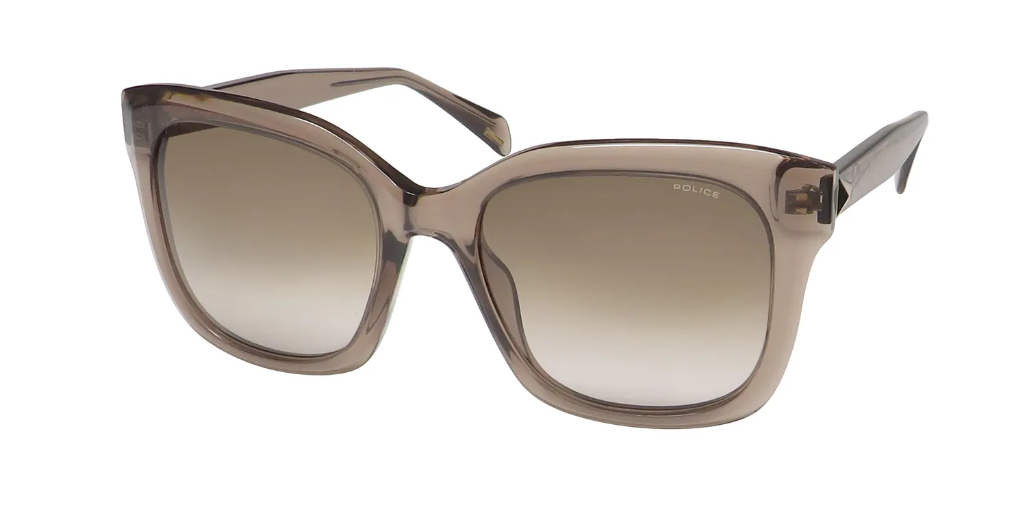 Police Spld30 0913 Sunglasses Transparent Brown 54mm