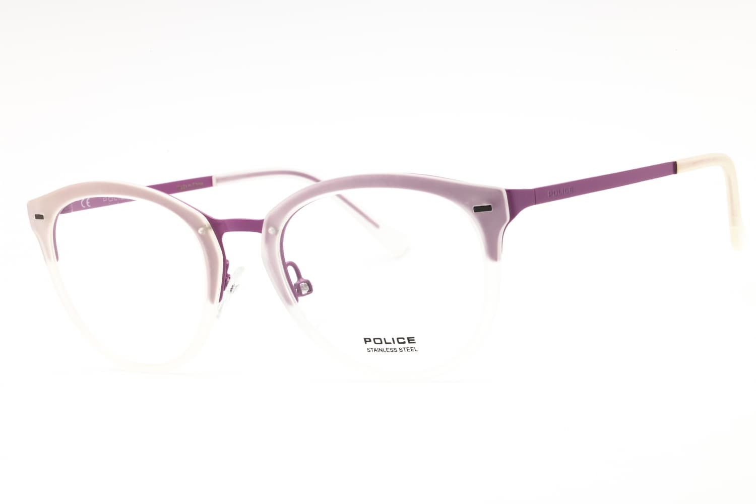 Police VPL283 08NV Eyeglasses Shiny Lilac 50mm Women