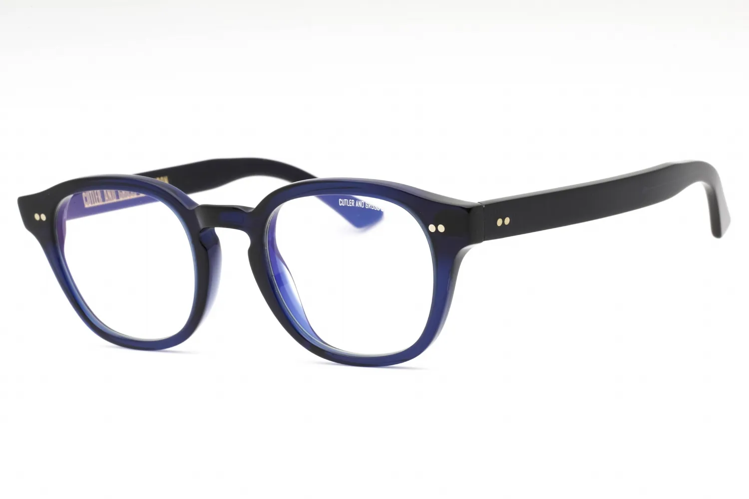 Cutler and Gross CGBB1380 003 Eyeglasses Classic Navy Blue 51mm Men