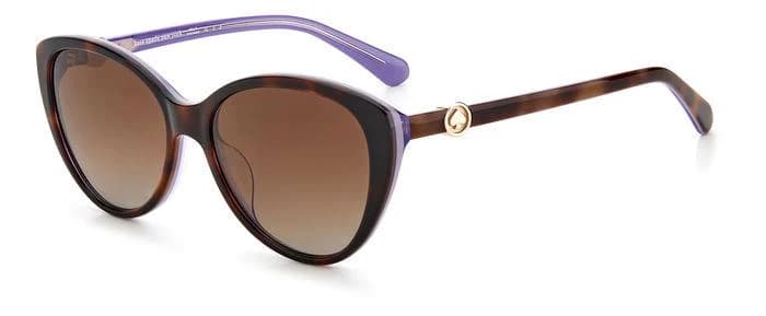 Kate Spade VISALIA/G/S 086LA Sunglasses Dark Havana 55mm Women