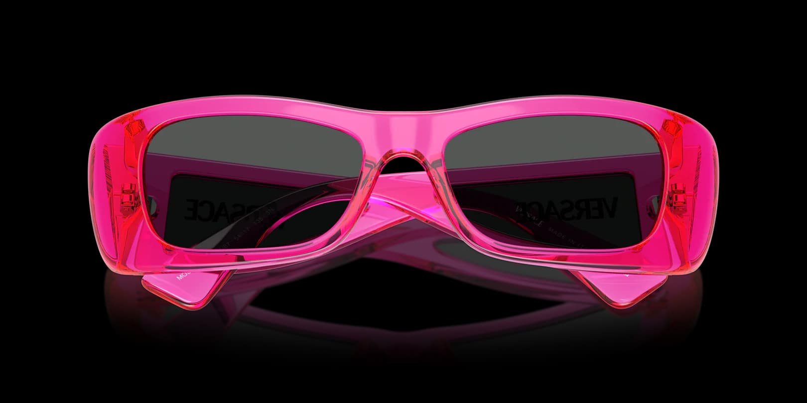 Versace 0VE4481 543487 Sunglasses Fuchsia Fluo Transparent 54mm Women 4