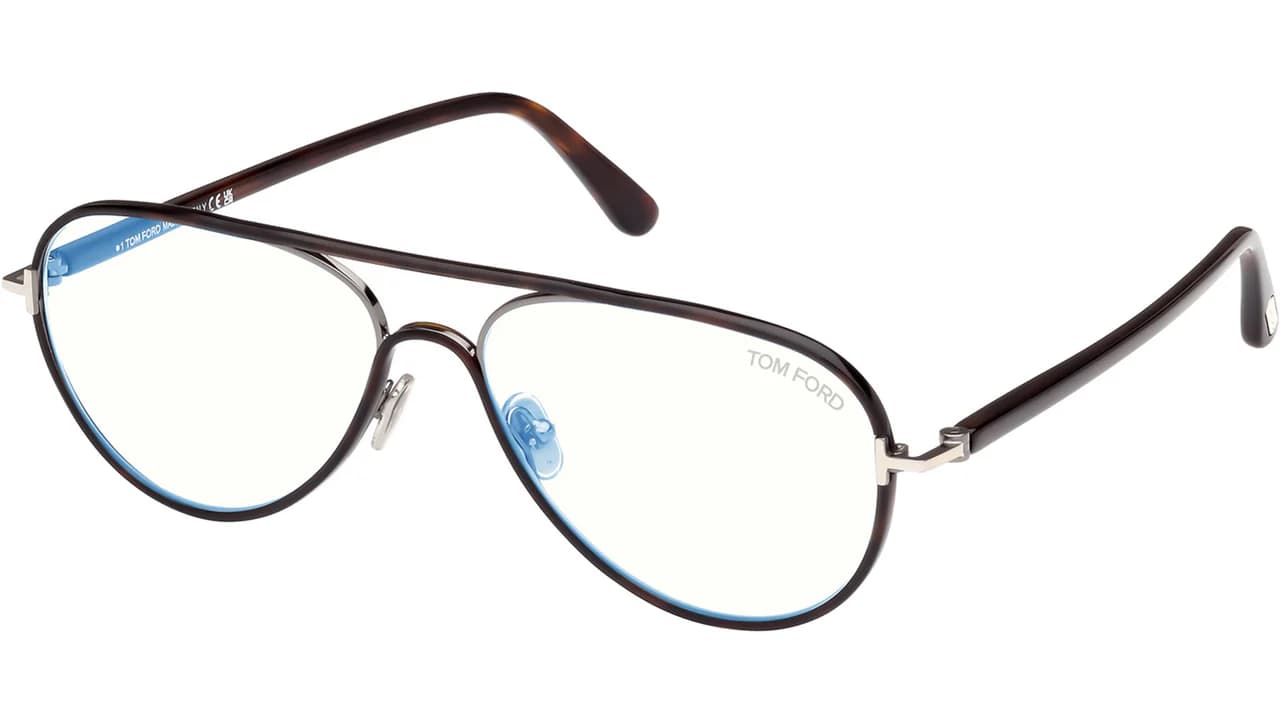 Tom Ford FT5897B 052 Eyeglasses Dark Havana 57mm Women