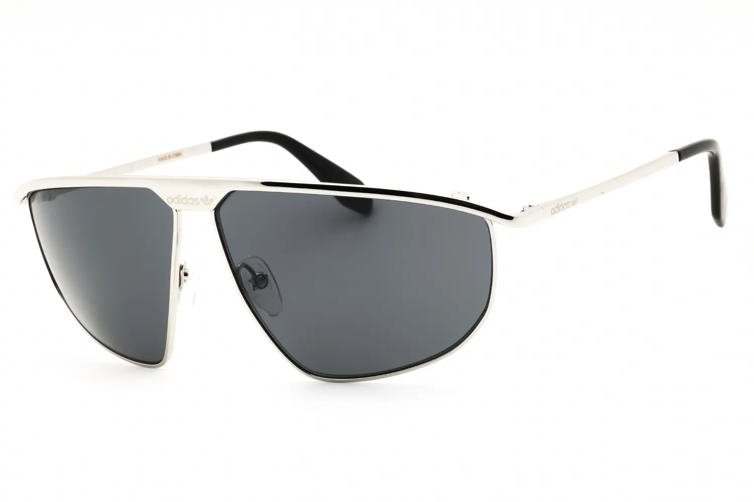 Adidas OR0028 16A Sunglasses Shiny Palladium 62mm Men