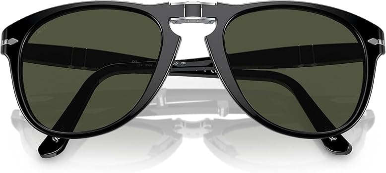 Persol PO0714 95/31 Sunglasses Crystal Black Gray Shaded 52mm Men 3
