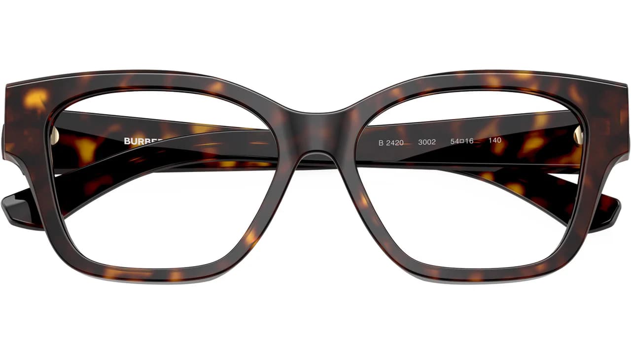 Burberry 0BE2420 3002 Eyeglasses Dark Havana 52mm Women 5