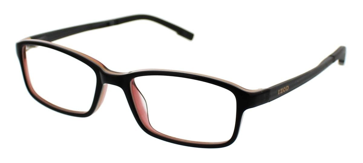 IZOD IZ2805 Eyeglasses Black Laminate 47mm Women