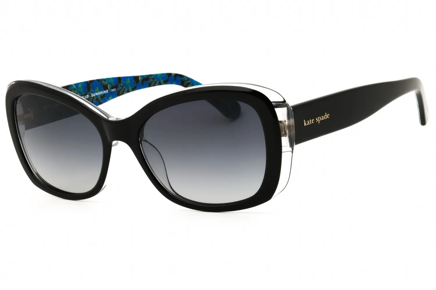 Kate Spade ELOWEN/G/S/US 0807 9O Sunglasses Black 55mm Women