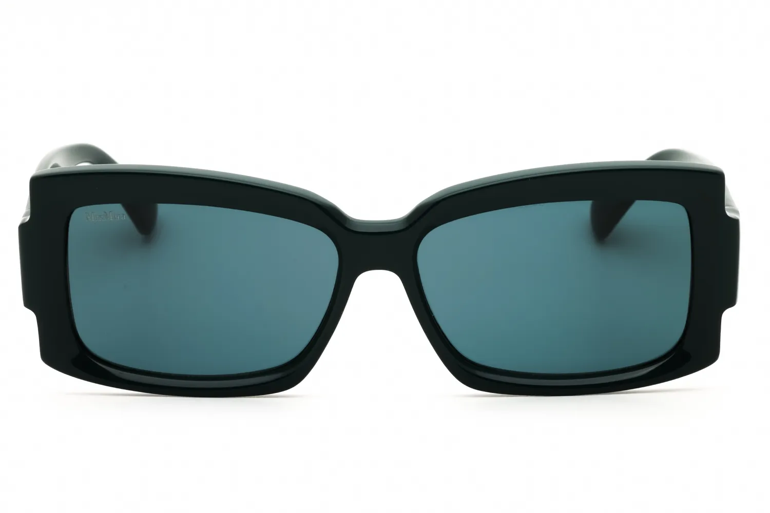 Max Mara MM0140 96N Sunglasses Shiny Dark Green 57mm Women 2