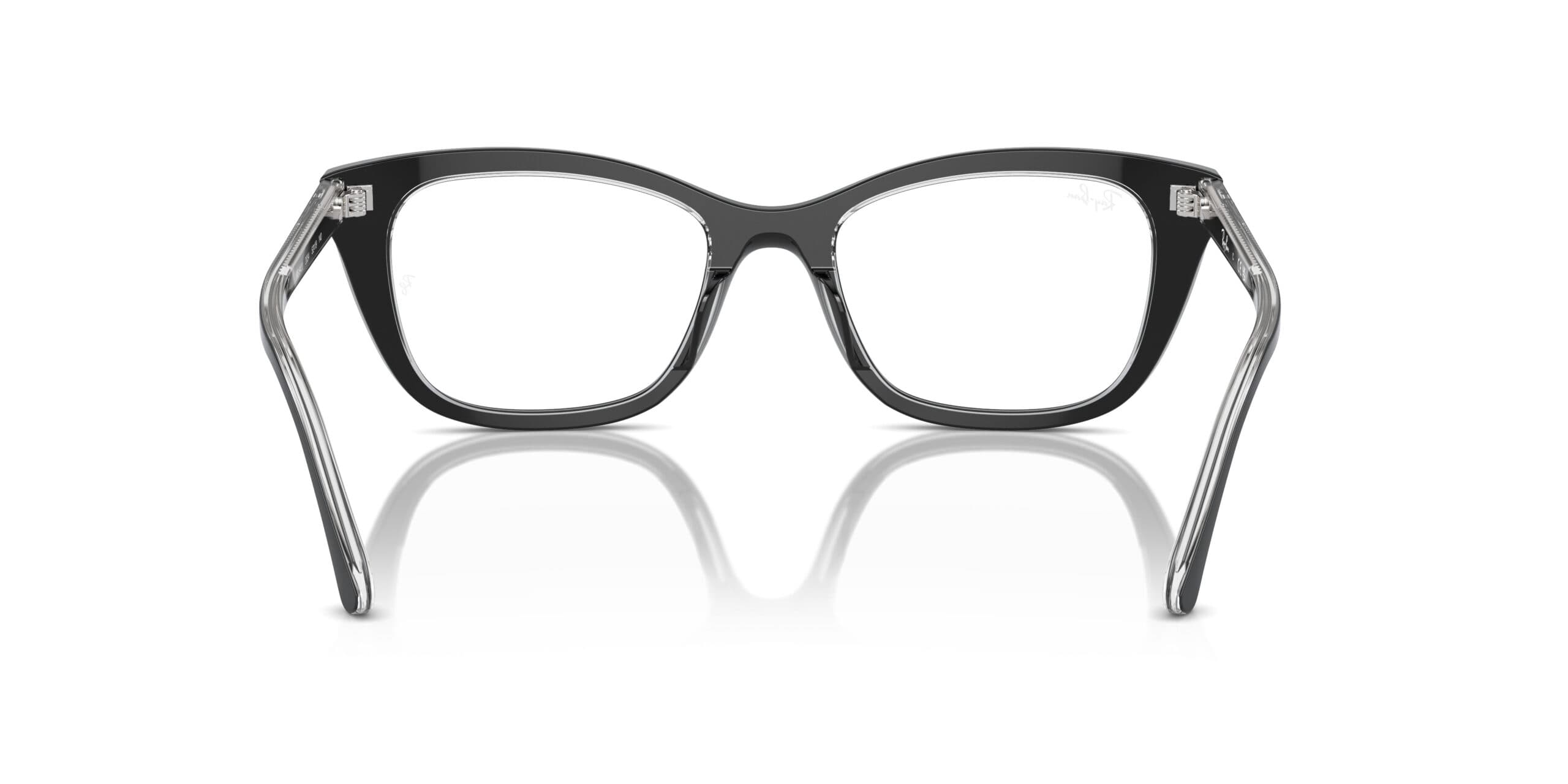 Ray-Ban RB5433 2034 Eyeglasses Black On Transparent 50mm Women 5