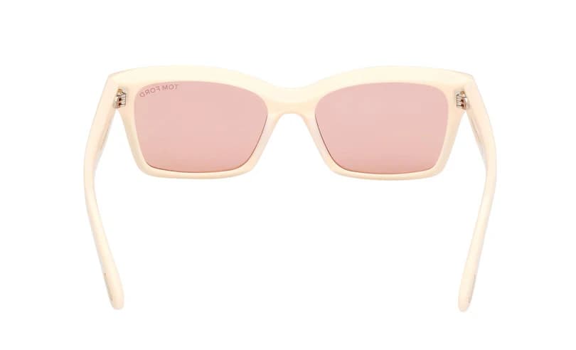 Tom Ford FT1085 25Z Sunglasses Ivory 54mm Women 4
