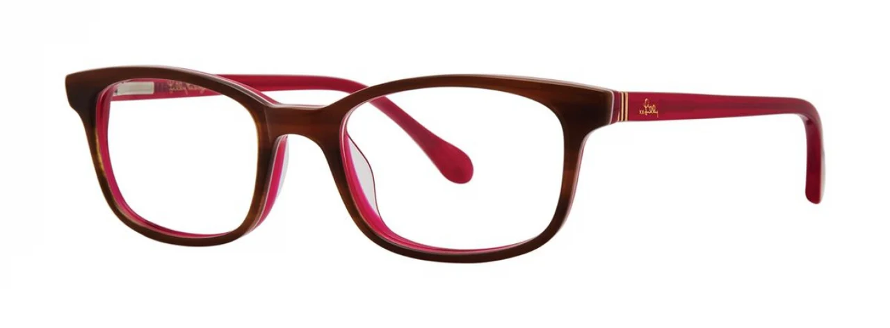 Lilly Pulitzer Dossie Eyeglasses Havana Peony 47mm Kids