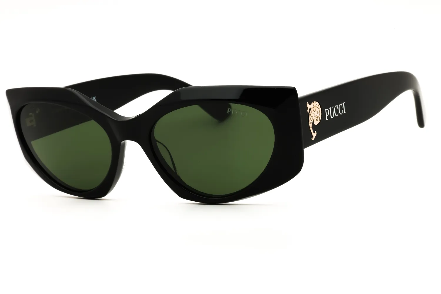 Emilio Pucci EP0216 01N Sunglasses Shiny Black 55mm Women