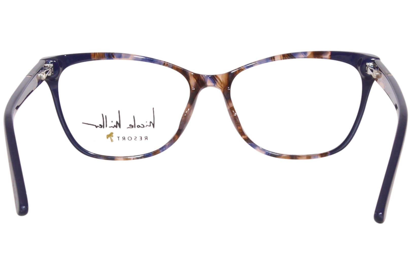 Nicole Miller IBIZA 02 Eyeglasses Brown Navy 53mm Women 4
