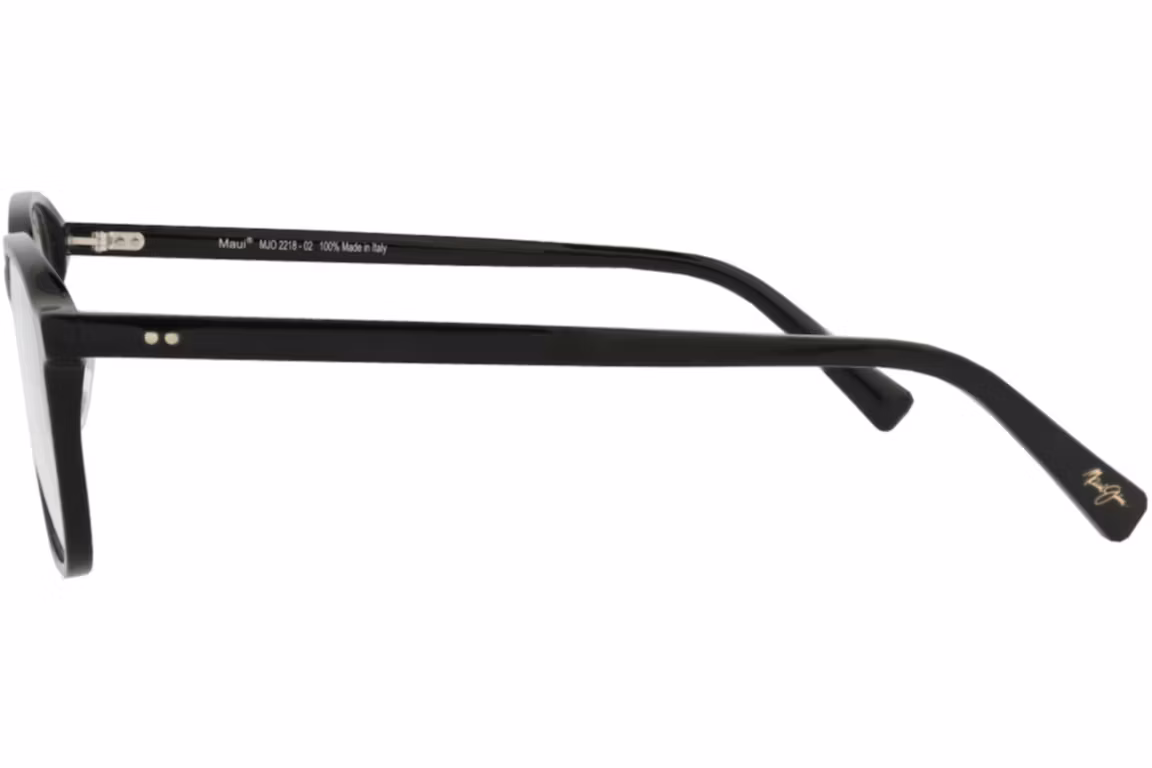 Maui Jim MJO2218 02 Eyeglasses Black Gloss 52mm Unisex 3