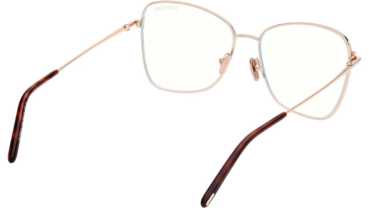 Tom Ford FT5906B 069 Eyeglasses Shiny Bordeaux 55mm Women 5