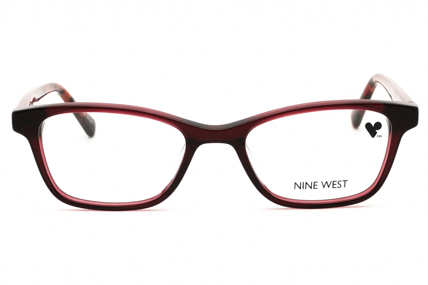 Nine West NW5199N 602 Eyeglasses Crystal Burgundy 47mm Women 2