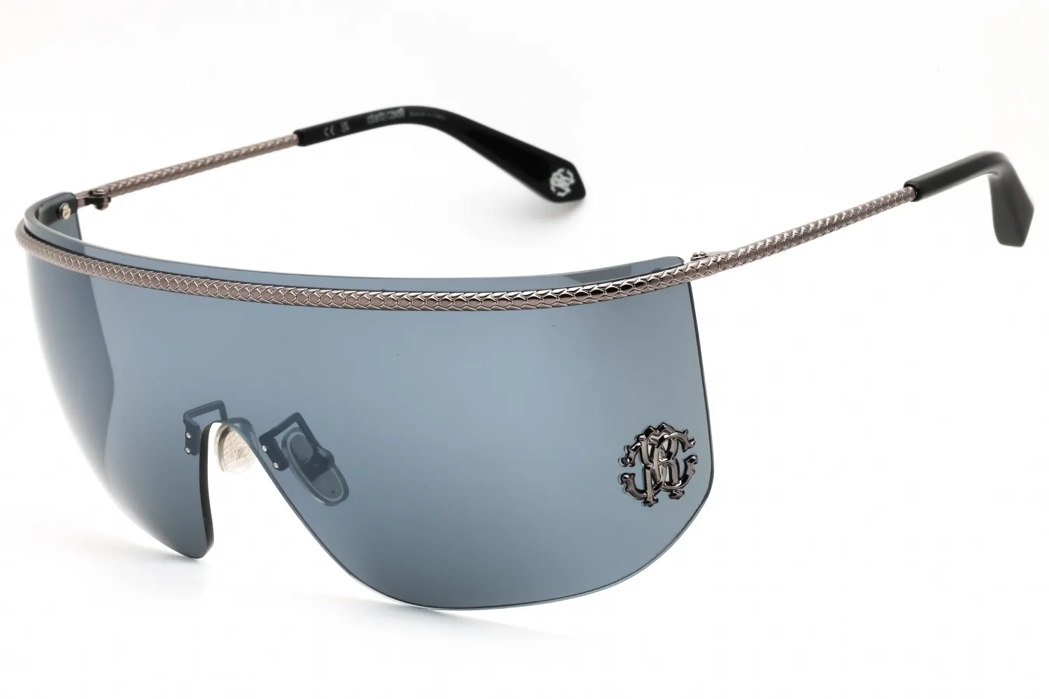 Roberto Cavalli SRC012M 530X Sunglasses Shiny Black 99mm Women
