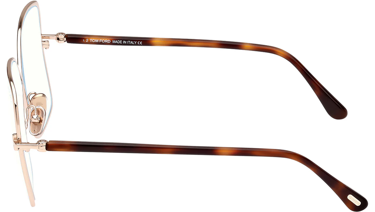 Tom Ford FT5841B 028 Eyeglasses Shiny Rose Gold 59mm Women 4