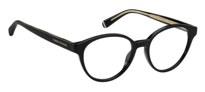 Tommy Hilfiger TH 2007 0807 Eyeglasses Black 50mm Women 3
