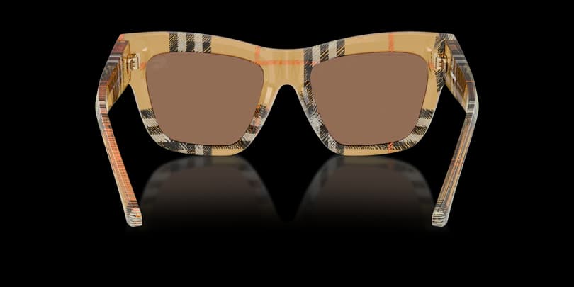 Burberry 0BE4449 414673 Sunglasses Check Sand 53mm Women 4