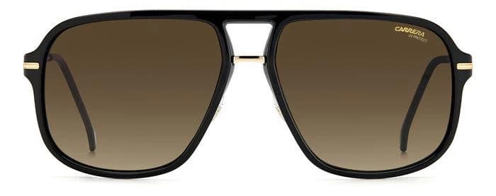 Carrera 296/S 02M2 Sunglasses Black Gold 60mm Men 2