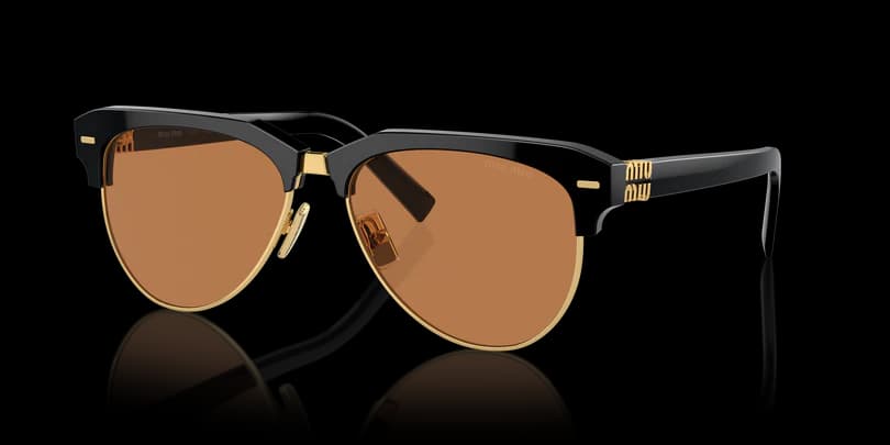 Miu Miu MU 09ZS 1AB2Z1 Sunglasses Black 57mm Unisex