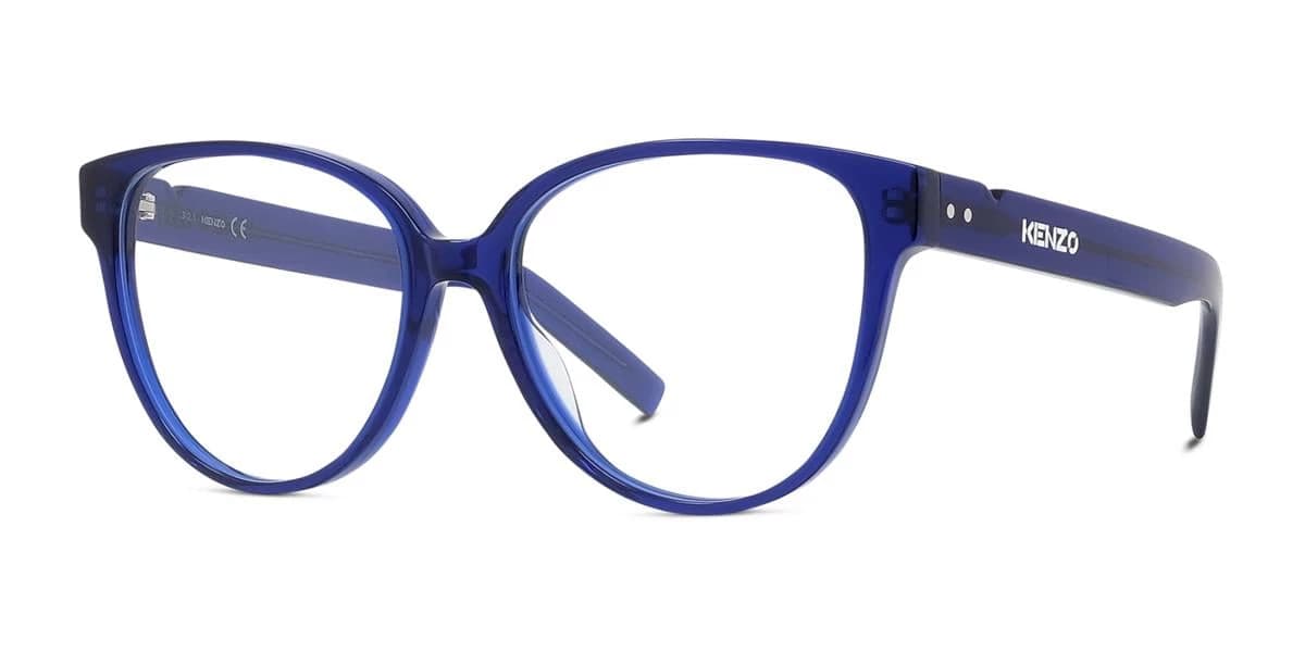 Kenzo KZ50147I 090 Eyeglasses Shiny Blue 55mm Women