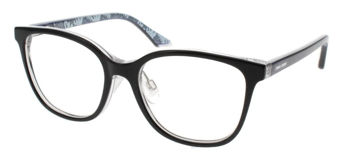 Steve Madden Gobi Eyeglasses Black Laminate 50mm Kids