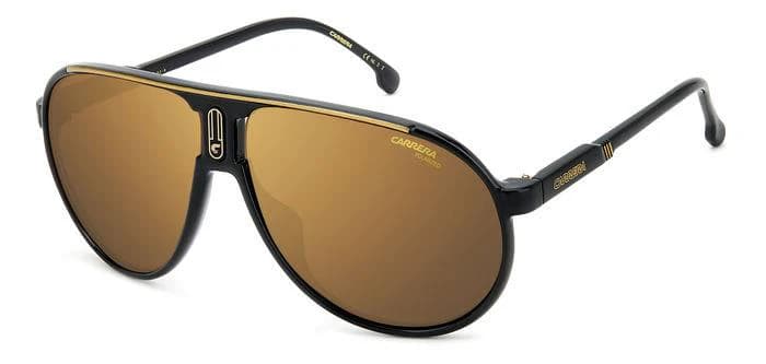 Carrera CHAMPION65/N 02M2 Sunglasses Black Gold 62mm Unisex