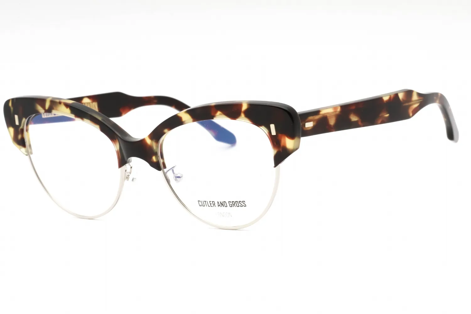 Cutler and Gross CG1351 003 Eyeglasses Dark Turtle 55mm Women