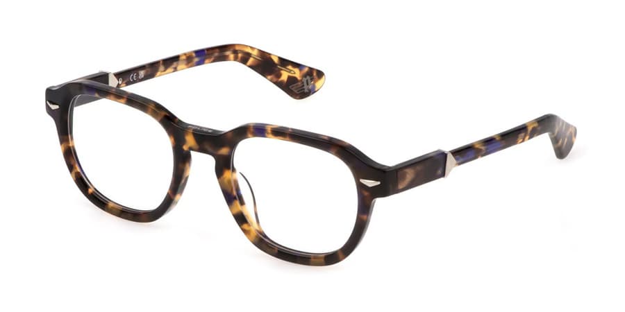 Police VPLG81 0744 Eyeglasses Tortoise 50mm Men