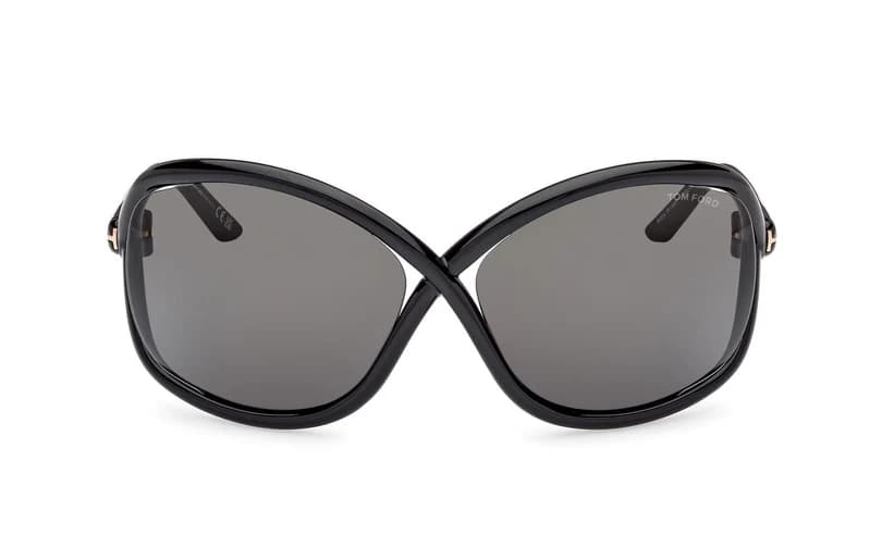 Tom Ford FT1068 01A Sunglasses Shiny Black 68mm Women 2