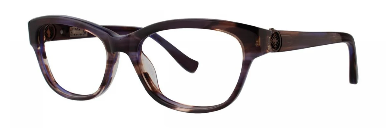 Kensie Social Eyeglasses Feathered Purple 50mm Women