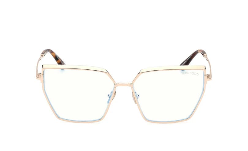 Tom Ford FT5946B 028 Eyeglasses Shiny Rose Gold 57mm Women 2